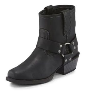 Justin Gypsy - Black - Bootie - Black Jungle Womens Boots - NEW - W7B